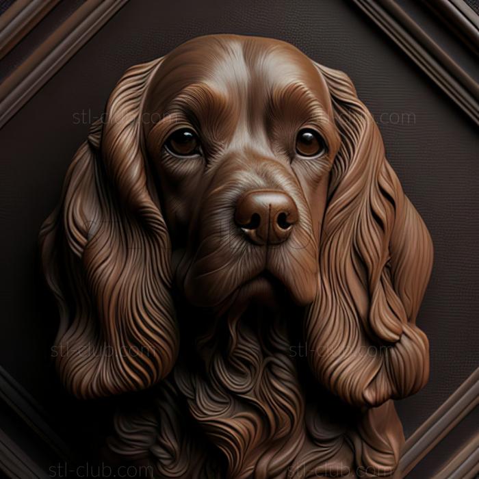 3D model st American Cocker Spaniel dog (STL)